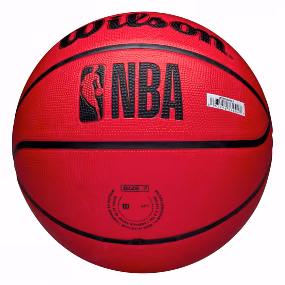 Chicago Bulls Solid Wilson NBA Basketball Red (Size 5) view 6