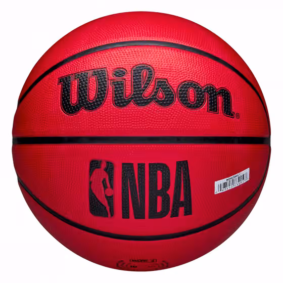 Chicago Bulls Solid Wilson NBA Basketball Red (Size 5) view 2