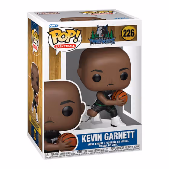 Funko POP! #226 Kevin Garnett Minnesota Timberwolves Vinyl NBA Figure view 1