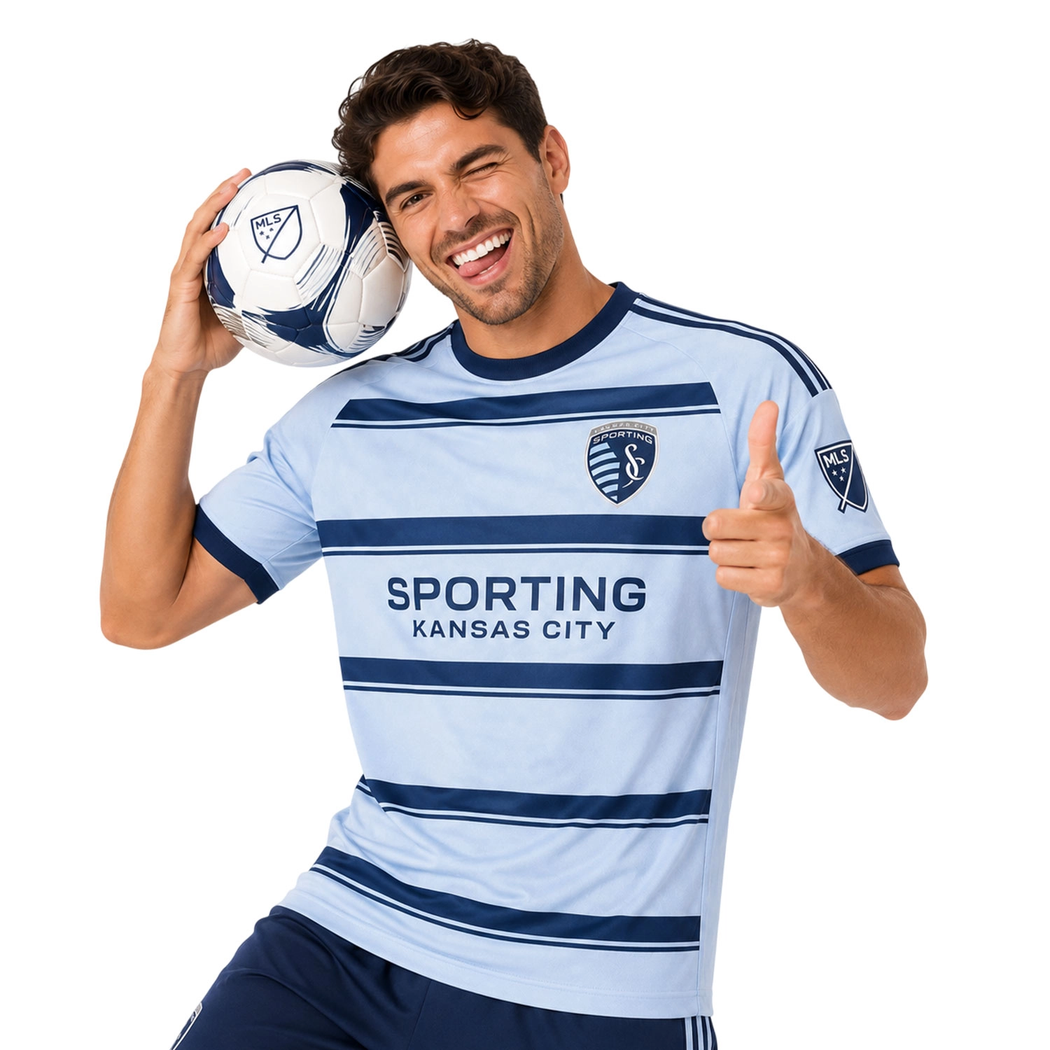 Sporting Kansas City Fan Jersey Custom Dynamic Stripe