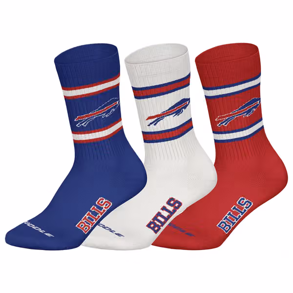 Buffalo Bills Team Set NFL Crew Socks (3-Pack) view 1