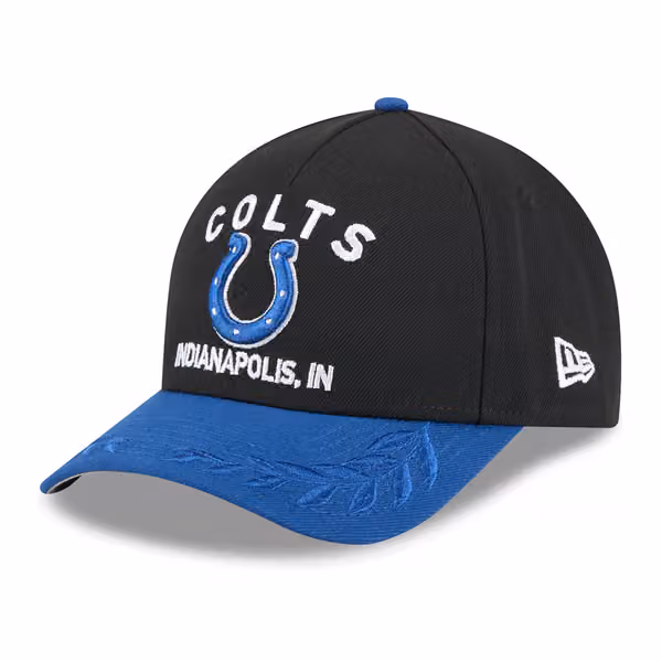 Indianapolis Colts 2025 NFL Draft 9FORTY M-Crown A-Frame Snapback Cap Black product photo