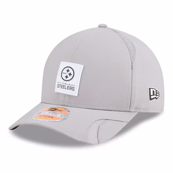 Pittsburgh Steelers 2025 NFL On-Field Sideline 9FORTY M-Crown Cap CW Grau product photo