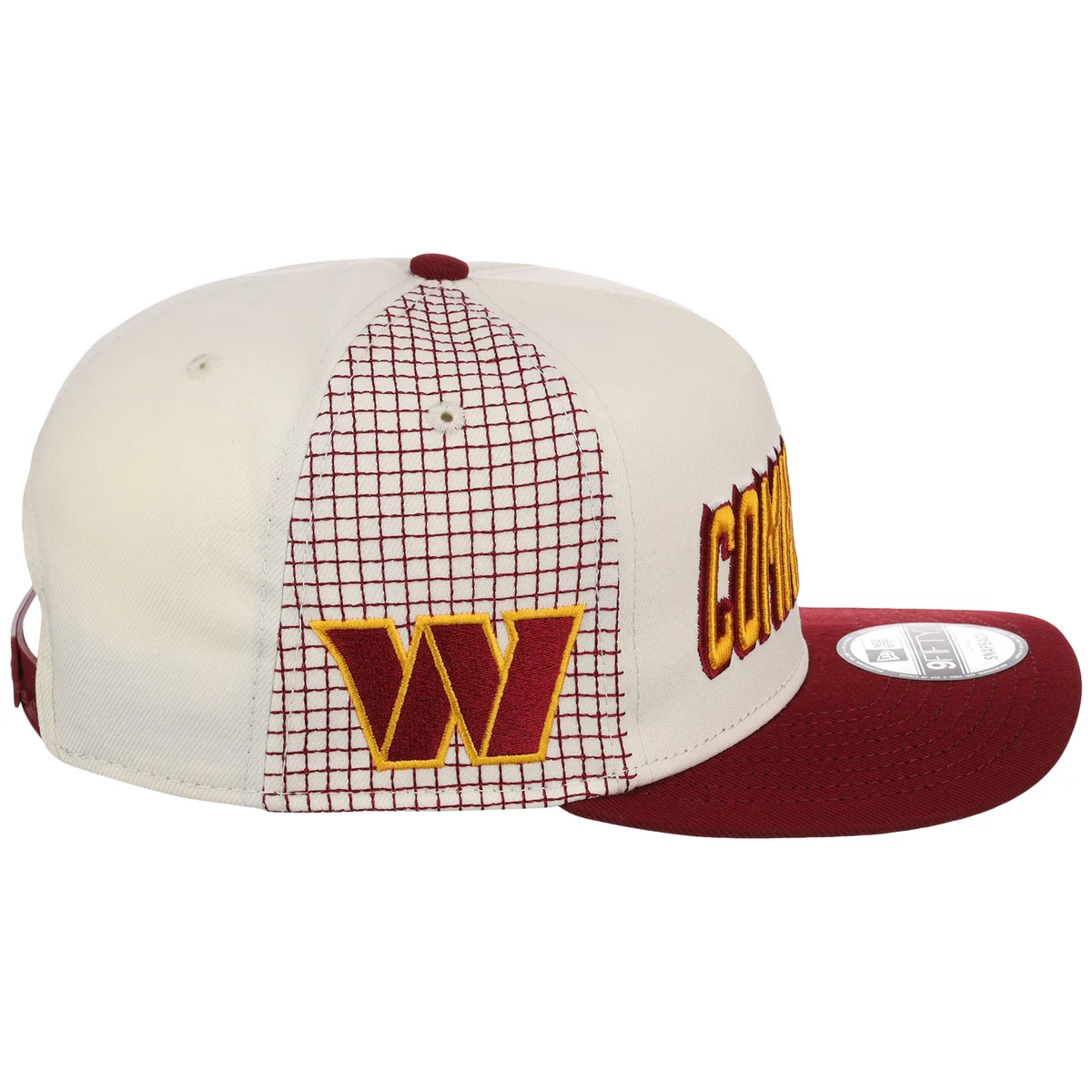Washington Commanders NFL Gridlock New Era 9FIFTY A-Frame detail view