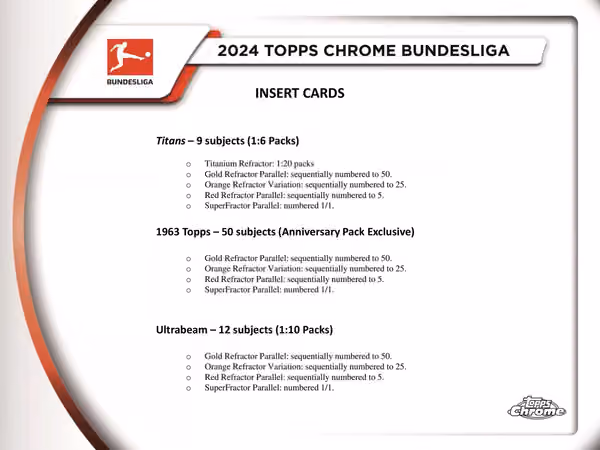 2023/24 Topps Chrome Bundesliga Soccer Hobby Box view 4