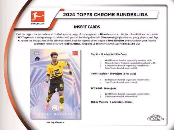 2023/24 Topps Chrome Bundesliga Soccer Hobby Box view 3