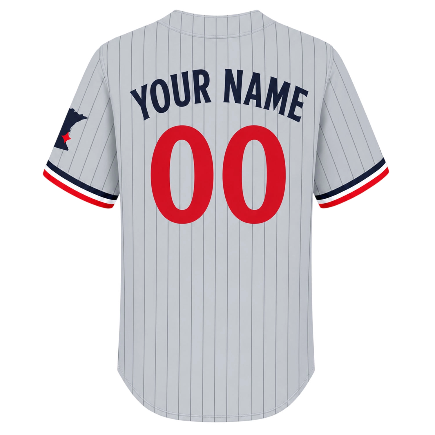 Minnesota Twins Pinstripe Jersey Custom Remarkable Gray