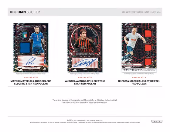 2021/22 Panini Obsidian Soccer (Fußball) Asia Tmall Box view 3