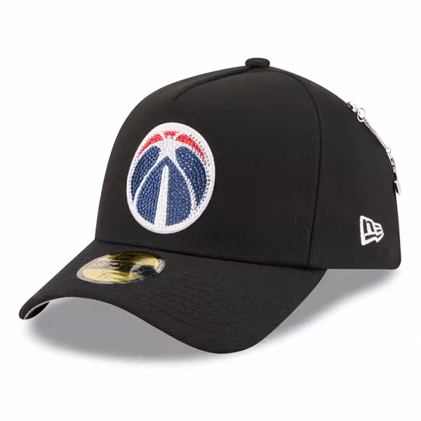Washington Wizards 2026 NBA Draft On-Stage Crystal 59FORTY A-Frame Fitted Cap Black product photo