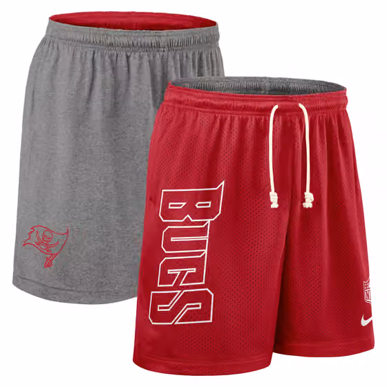 Tampa Bay Buccaneers 2025 NFL Sideline Reversible Mesh Nike Dri-FIT Shorts Red view 1