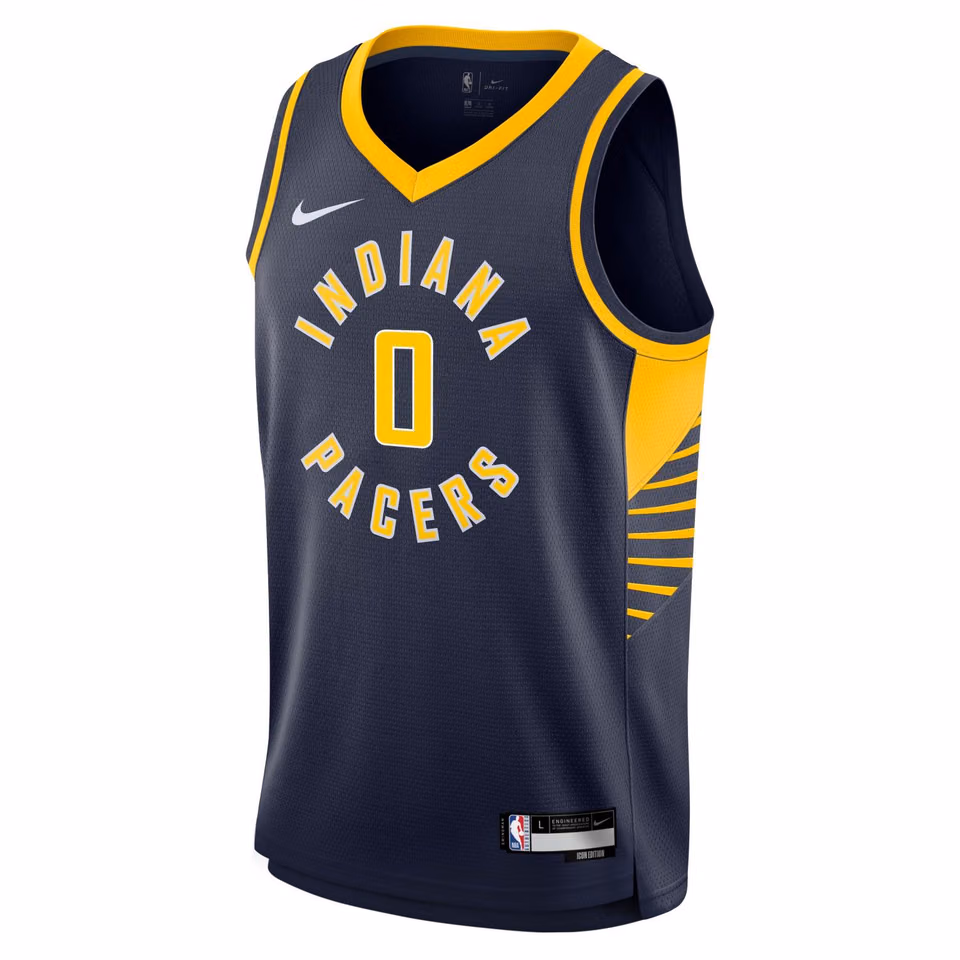 Tyrese Haliburton #0 Indiana Pacers Nike Swingman NBA Jersey Navy (YOUTH) view 2