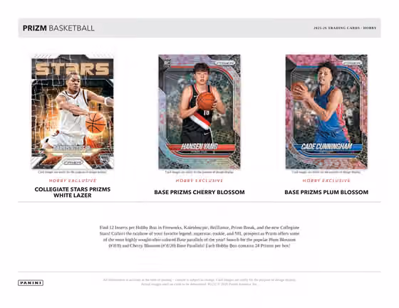 2025/26 Panini Prizm Basketball Hobby Box view 4
