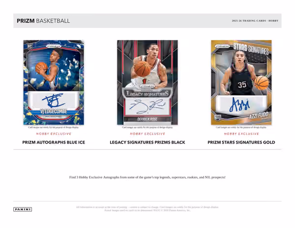 2025/26 Panini Prizm Basketball Hobby Box view 3