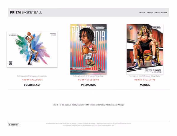 2025/26 Panini Prizm Basketball Hobby Box view 5