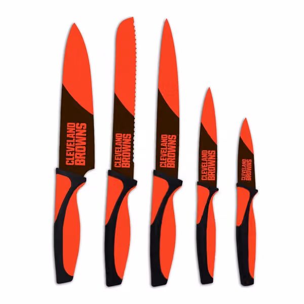 Cleveland Browns NFL 5-Piece Kitchen Knife Set view 2