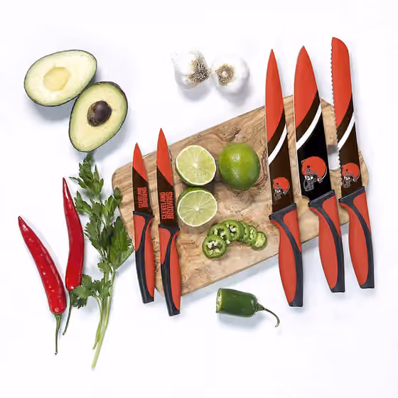 Cleveland Browns NFL 5-Piece Kitchen Knife Set view 4