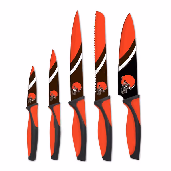 Cleveland Browns NFL 5-Piece Kitchen Knife Set view 1