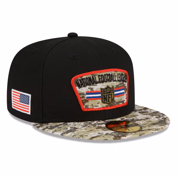 NFL Shield 2021 NFL On-Field Salute to Service New Era 59FIFTY Fitted Cap product photo