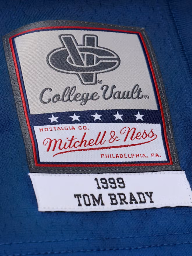 Tom Brady #10 Michigan Wolverines 1999 Legacy NCAA Jersey Navy view 3