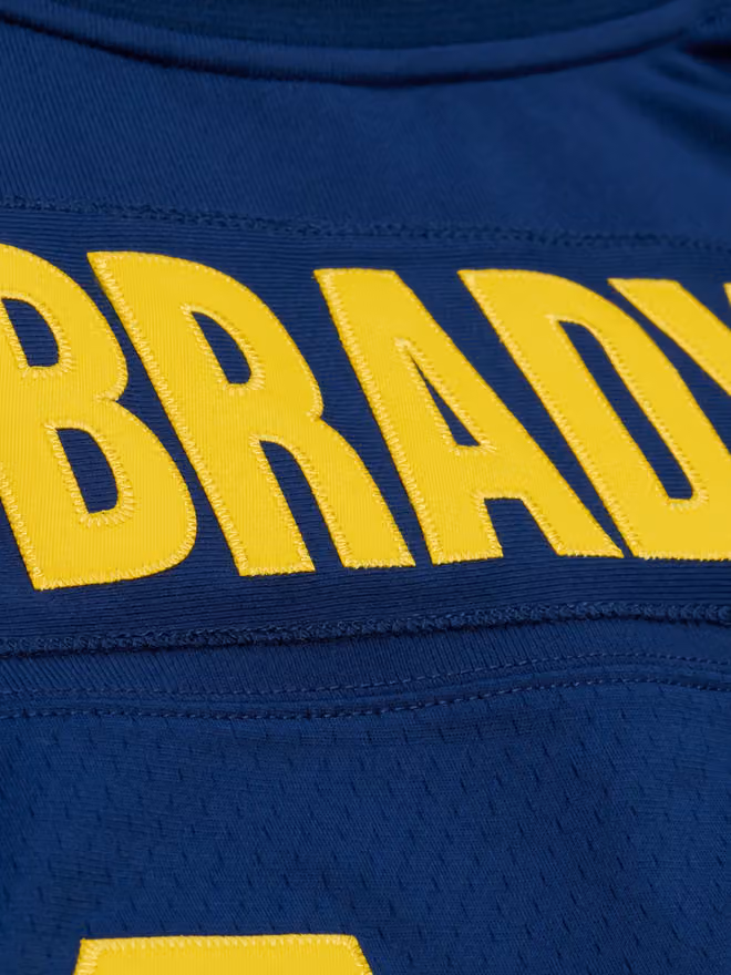 Tom Brady #10 Michigan Wolverines 1999 Legacy NCAA Jersey Navy view 4