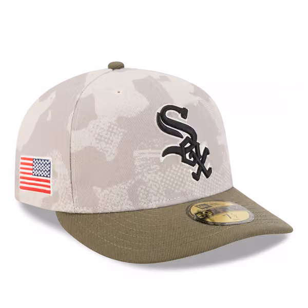 Chicago White Sox 2025 MLB Authentic Armed Forces Pre-Curved 59FIFTY Fitted Cap product photo