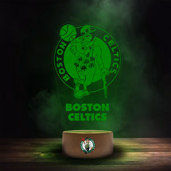 Boston Celtics NBA Team Logo LED Sign view 1