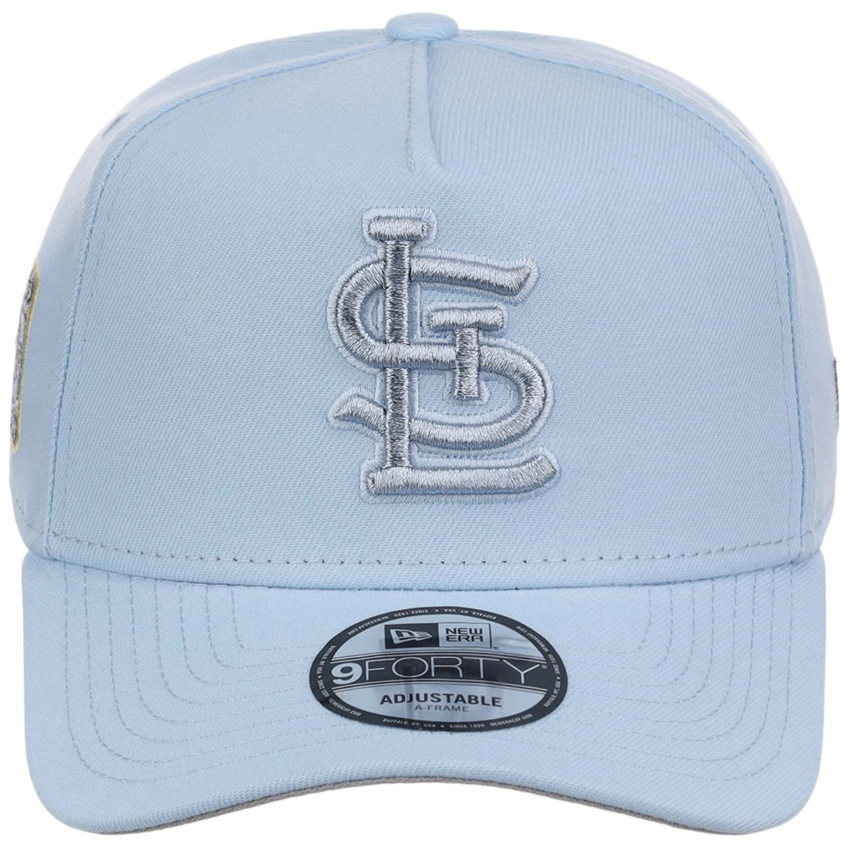 St. Louis Cardinals MLB Glacial Blue New Era 9FORTY A-Frame detail view