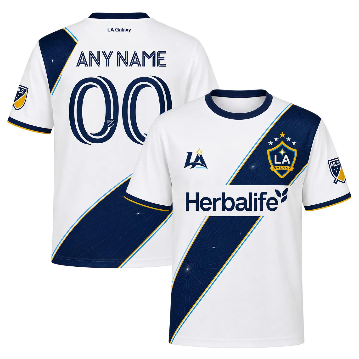 LA Galaxy Custom Jersey – Exclusive Navy Sash Design