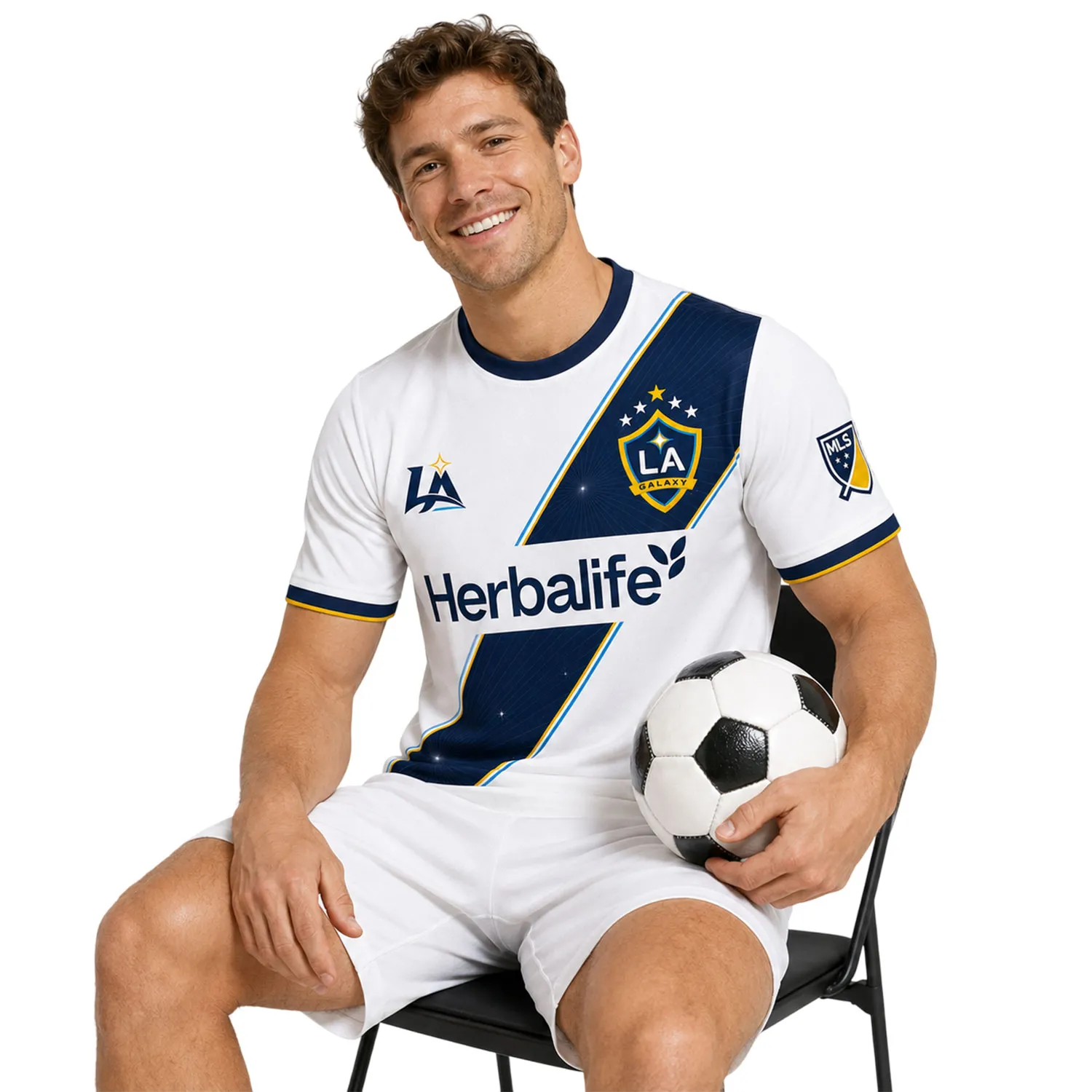 LA Galaxy Custom Jersey – Exclusive Navy Sash Design