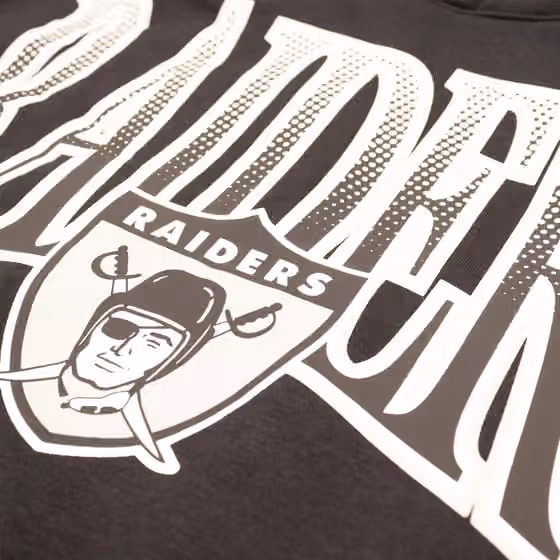 Las Vegas Raiders Throwback Full Blitz Club NFL Hoodie Black view 3