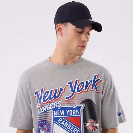New York Rangers Sport Classics Oversized NHL T-Shirt Gray view 4