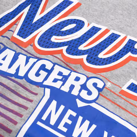 New York Rangers Sport Classics Oversized NHL T-Shirt Gray view 6