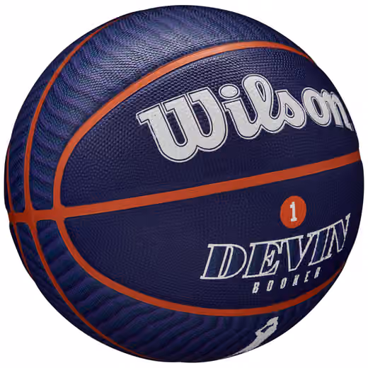 Devin Booker Phoenix Suns NBA Icon Outdoor Basketball (Size 7) view 3