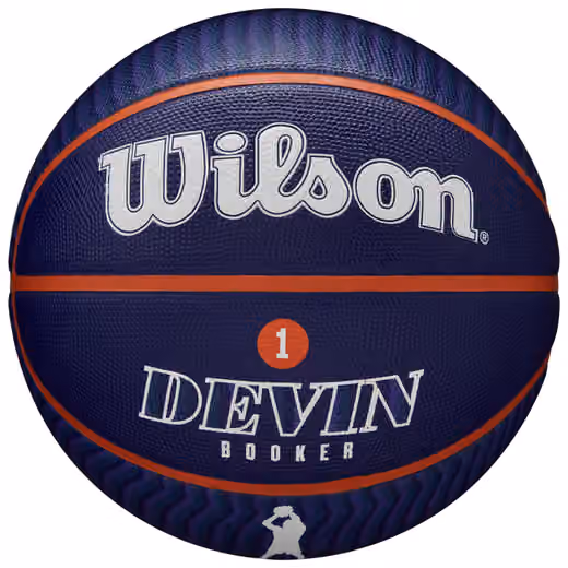 Devin Booker Phoenix Suns NBA Icon Outdoor Basketball (Size 7) view 2