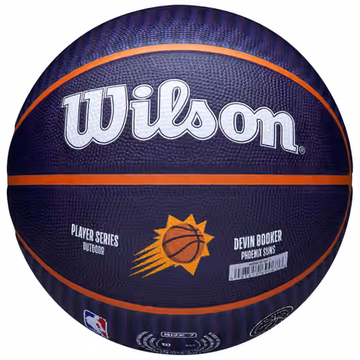 Devin Booker Phoenix Suns NBA Icon Outdoor Basketball (Size 7) view 5