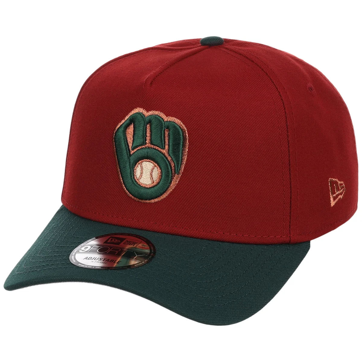 Milwaukee Brewers MLB Terra Verde New Era 9FORTY detail view