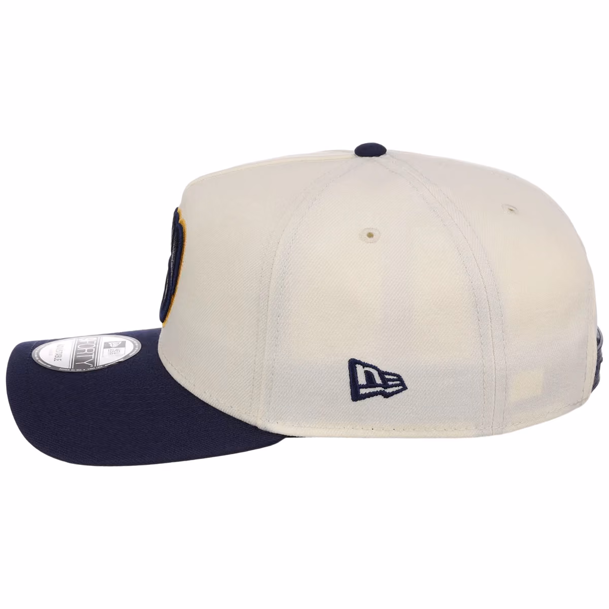 Milwaukee Brewers MLB Chrome OTC New Era 9FORTY A-Frame detail view