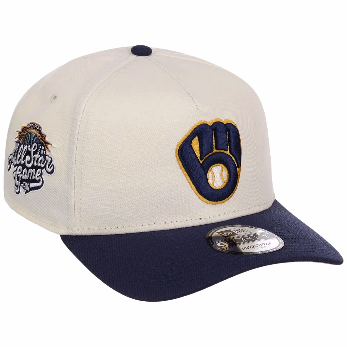 Milwaukee Brewers MLB Chrome OTC New Era 9FORTY A-Frame front view