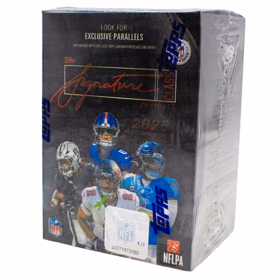 2025 Topps Signature Class Football NFL Blaster Box view 1