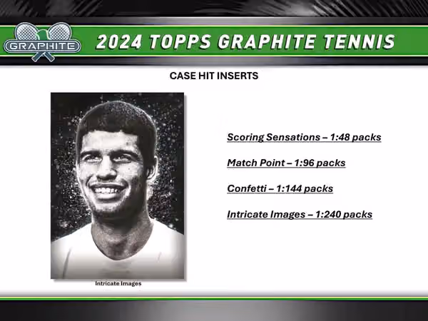 2024 Topps Graphite Tennis Hobby Box view 3