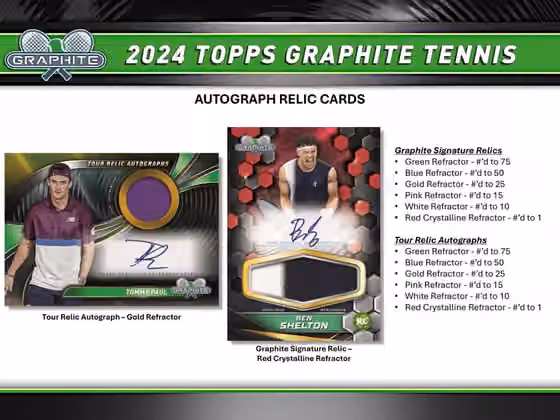 2024 Topps Graphite Tennis Hobby Box view 5