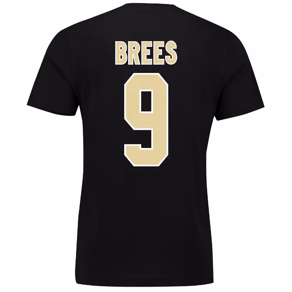 Drew Brees #9 New Orleans Saints Fanatics Player Script NFL T-Shirt view 3