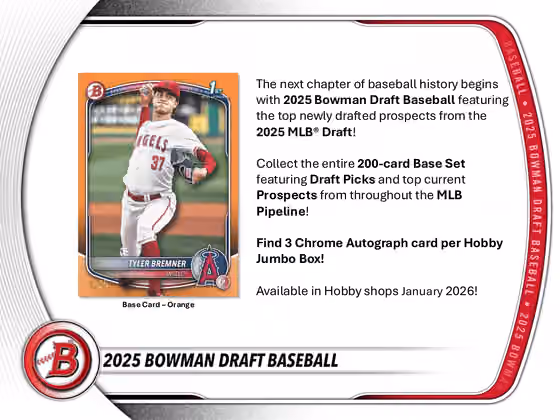 2025 Bowman Draft Baseball MLB Mega Box view 2