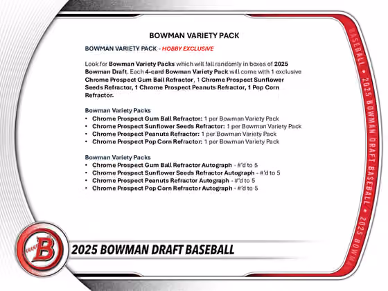 2025 Bowman Draft Baseball MLB Mega Box view 8