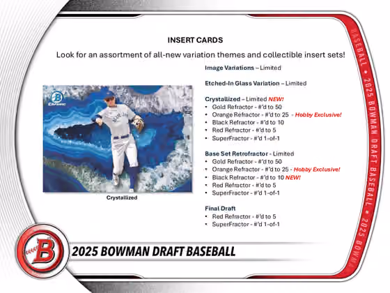 2025 Bowman Draft Baseball MLB Mega Box view 4