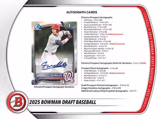 2025 Bowman Draft Baseball MLB Mega Box view 6