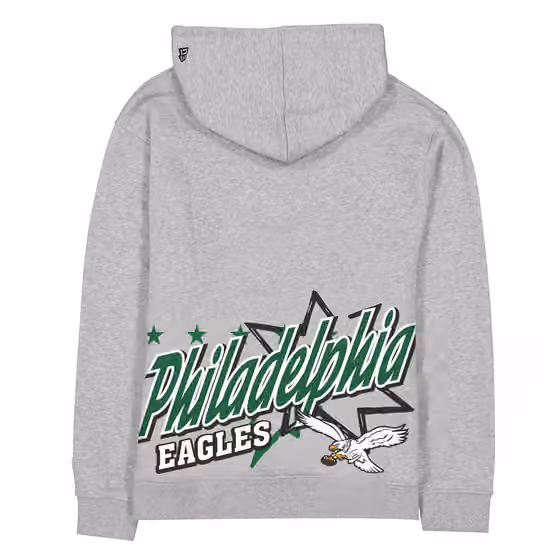 Philadelphia Eagles Sport Classics Oversized NFL Hoodie Gray view 2