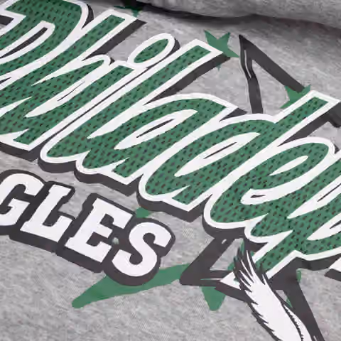 Philadelphia Eagles Sport Classics Oversized NFL Hoodie Gray view 4