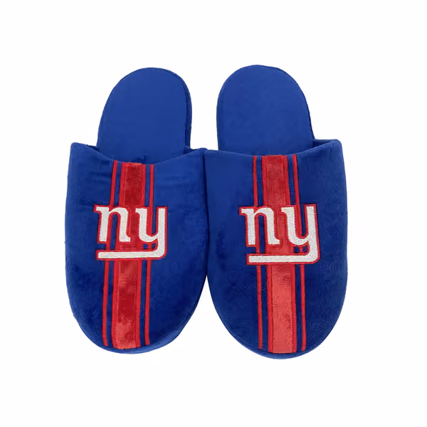 New York Giants Team Stripe NFL Slipper Blue view 1