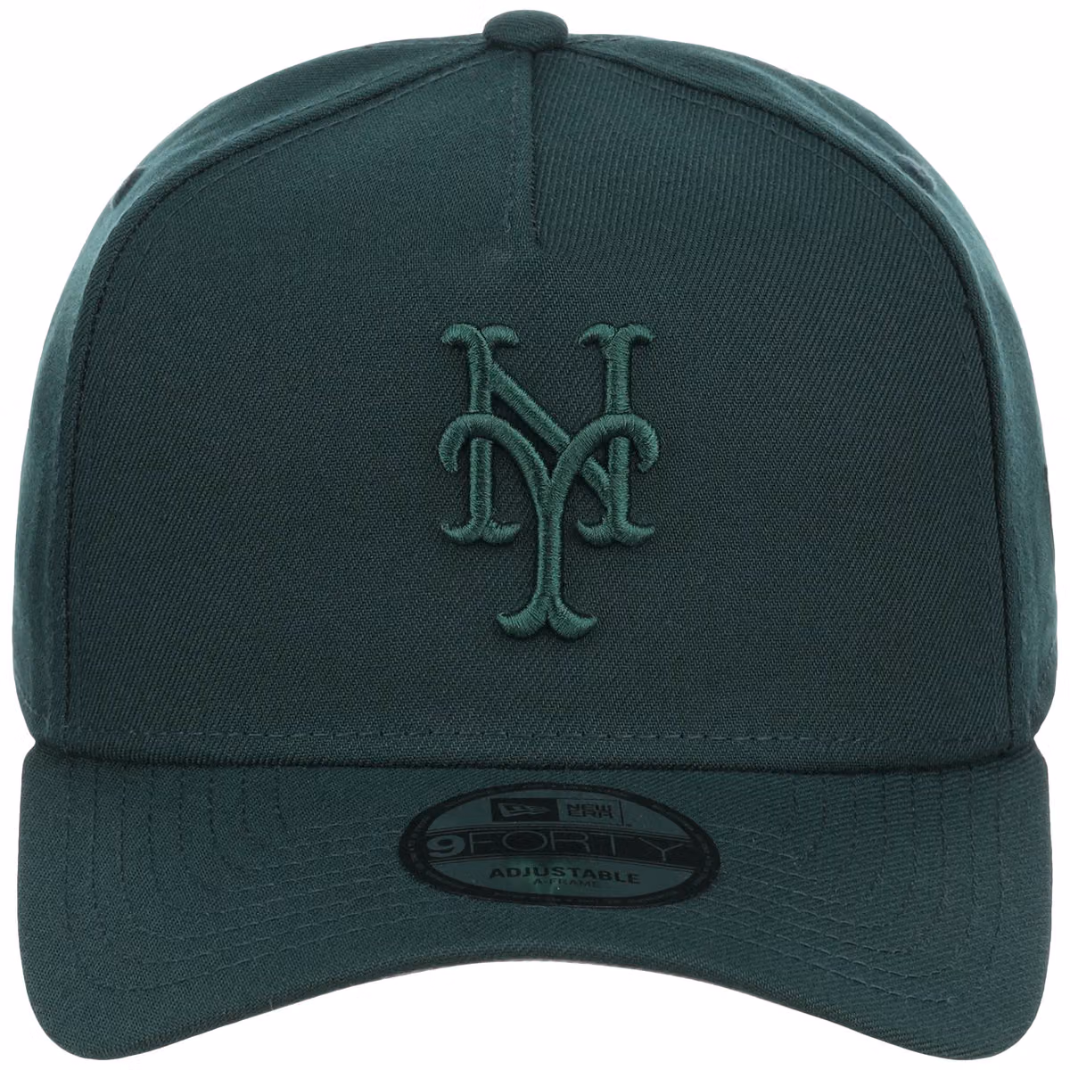 New York Mets MLB Dark Green FASHION CORE New Era 9FORTY A-Frame detail view